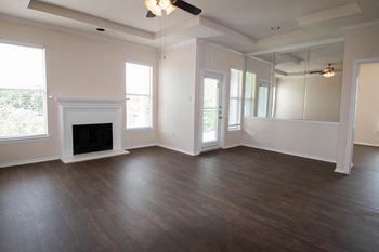 Wood-burning fireplace*